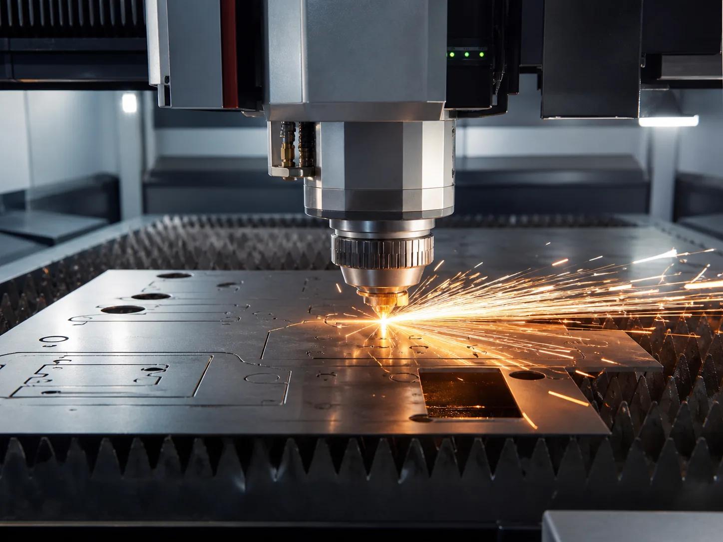 Gia công cắt laser kim loại theo yêu cầu bằng máy laser fiber